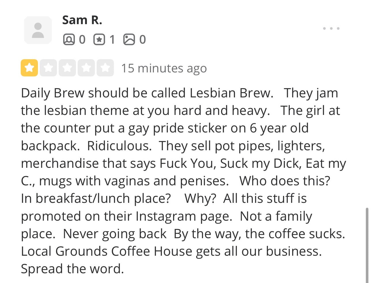 COME FOR THE COFFEE. STAY FOR THE LESBIANS.